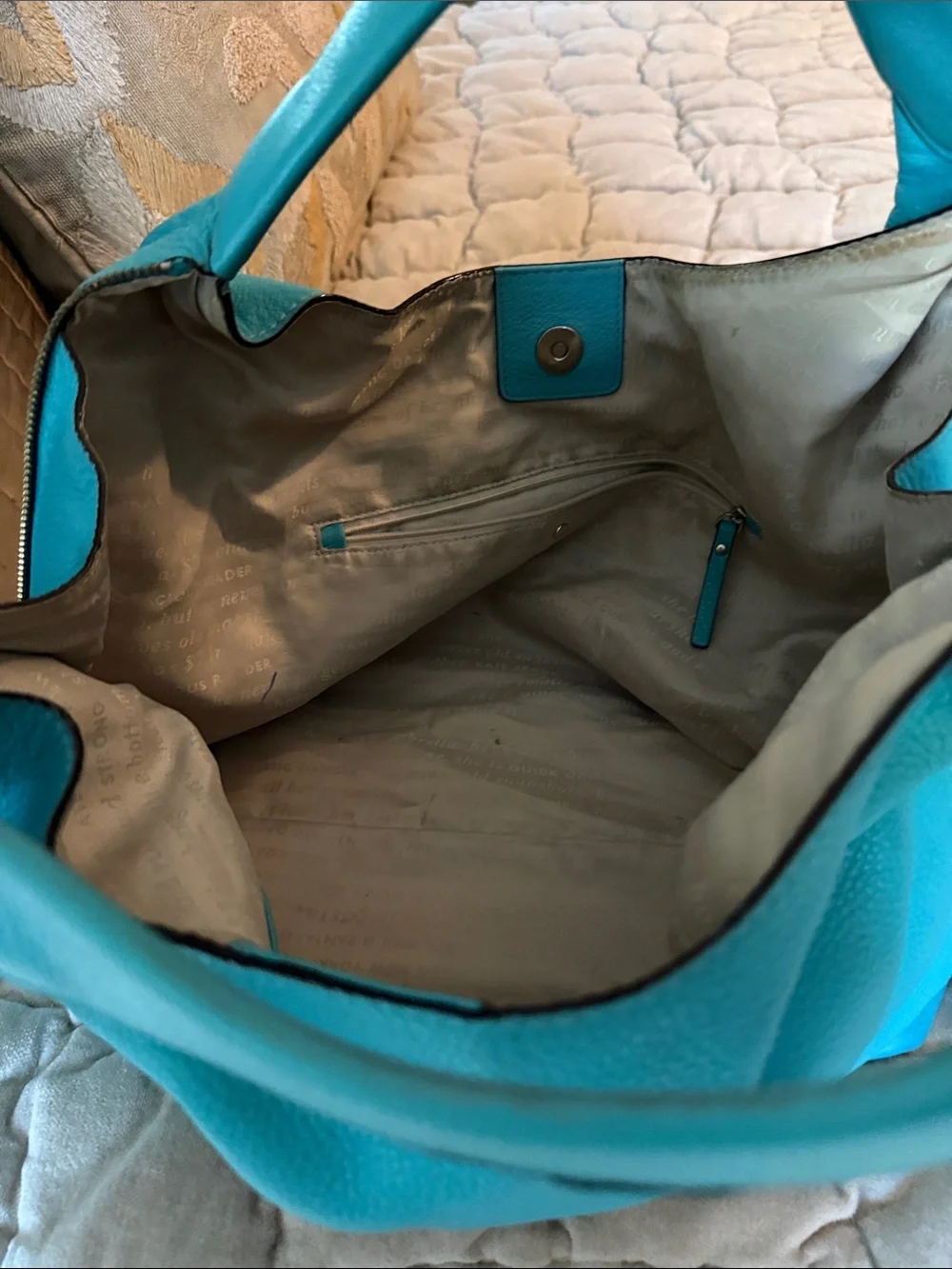 Kate Spade Turquoise Leather Shoulder Bag